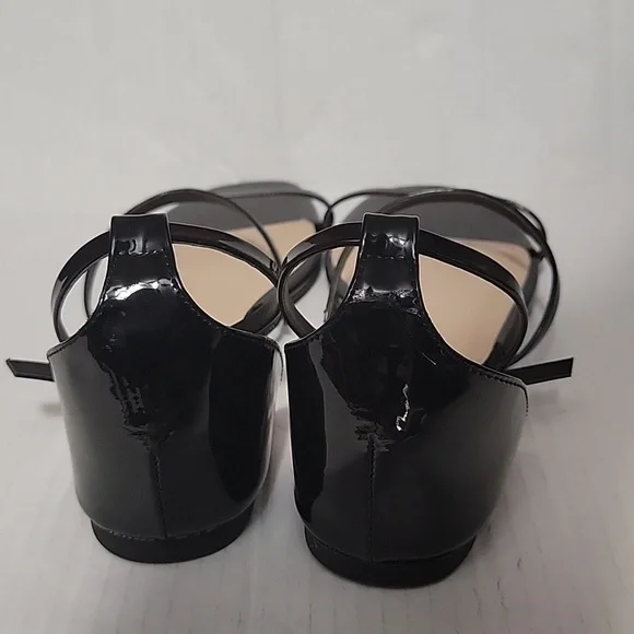 Qupid Black Strappy Sandals Size 7 Like New - Picture 6 of 9